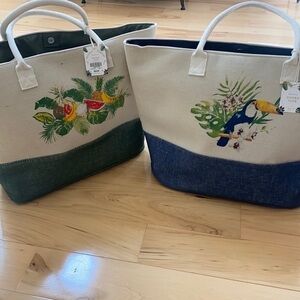 Oversized beach totes - nwt